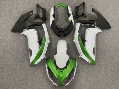 12-16 Blanc Brillant & Vert Ninja 650R Carénage Moto