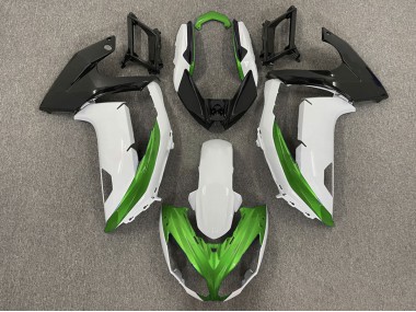 12-16 Blanc Brillant & Vert Ninja 650R Carénage Moto