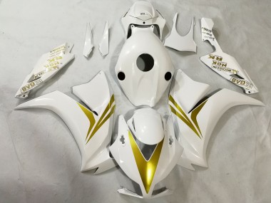 12-16 Blanc & Or CBR1000RR Carénage Moto
