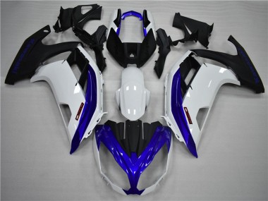 12-16 Bleu & Blanc Ninja 650R Carénage Moto