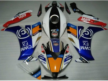 12-16 Elf Bleu & Orange CBR1000RR Carénage Moto