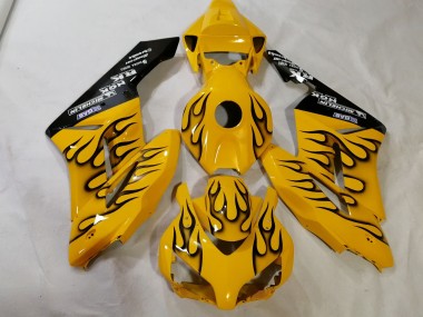 12-16 Jaune Personnalisé Flamme CBR1000RR Carénage Moto