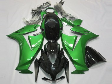 12-16 Noir Brillant & Vert CBR1000RR Carénage Moto