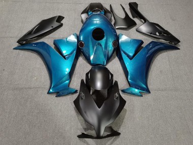 12-16 Noir Mat & Bleu Spécial CBR1000RR Carénage Moto