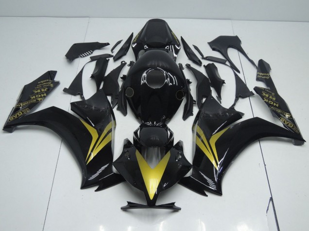 12-16 Noir & Or CBR1000RR Carénage Moto 12-16 Noir & Or CBR1000RR Carénage Moto