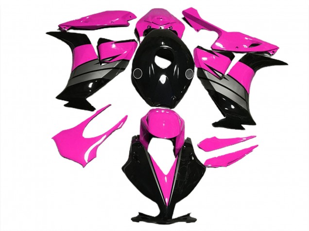12-16 Rose Brillant Noir & Gris CBR1000RR Carénage Moto 12-16 Rose Brillant Noir & Gris CBR1000RR Carénage Moto