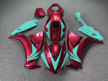 12-16 Rouge Brillant & Bleu Sarcelle CBR1000RR Carénage Moto
