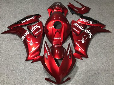 12-16 Rouge Foncé Personnalisé CBR1000RR Carénage Moto