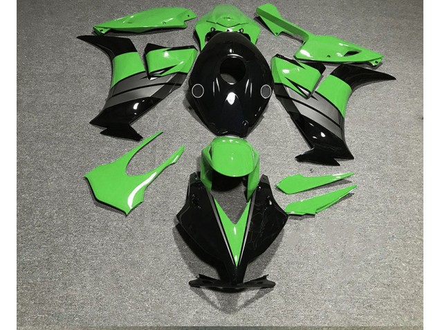 12-16 Vert Brillant Noir & Gris CBR1000RR Carénage Moto 12-16 Vert Brillant Noir & Gris CBR1000RR Carénage Moto