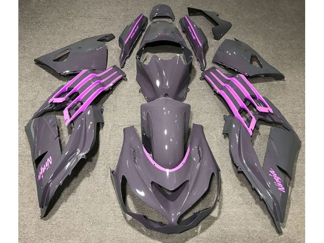 12-21 Nardo Gris & Rose ZX14R Carénage Moto 12-21 Nardo Gris & Rose ZX14R Carénage Moto