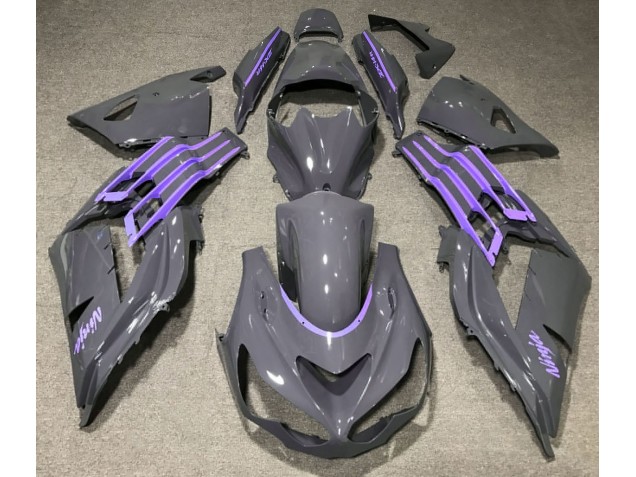 12-21 Nardo Gris & Violet ZX14R Carénage Moto 12-21 Nardo Gris & Violet ZX14R Carénage Moto