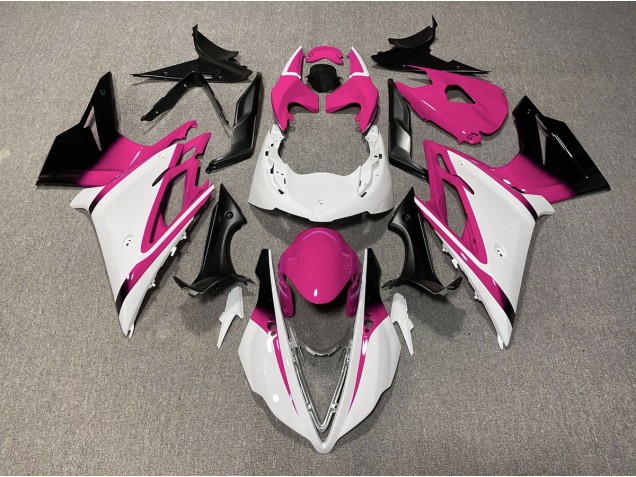 13-16 Blanc Brillant & Rose Daytona 675 Carénage Moto 13-16 Blanc Brillant & Rose Daytona 675 Carénage Moto