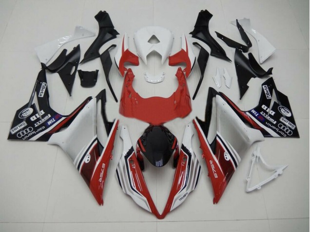 13-16 Style Rouge Blanc & Noir Daytona 675 Carénage Moto 13-16 Style Rouge Blanc & Noir Daytona 675 Carénage Moto