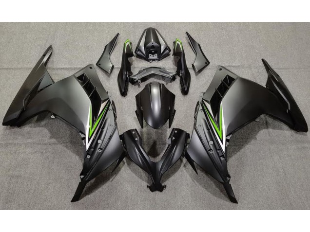 13-18 Noir Mat & Vert Ninja 300 Carénage Moto 13-18 Noir Mat & Vert Ninja 300 Carénage Moto