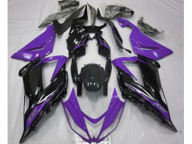 13-18 Noir & Violet ZX6R Carénage Moto