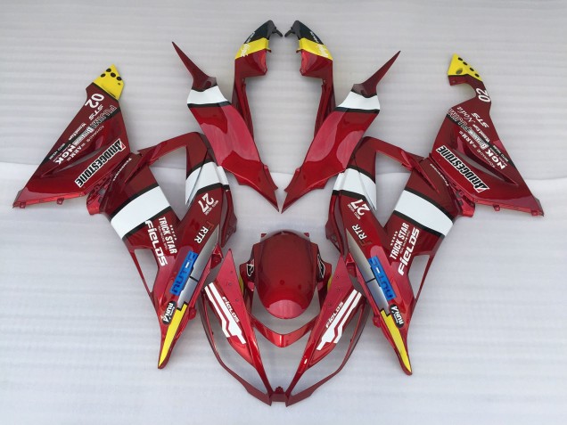 13-18 Pomme D'Amour ZX6R Carénage Moto 13-18 Pomme D'Amour ZX6R Carénage Moto