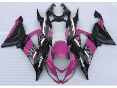 13-18 Rose Brillant & Noir ZX6R Carénage Moto