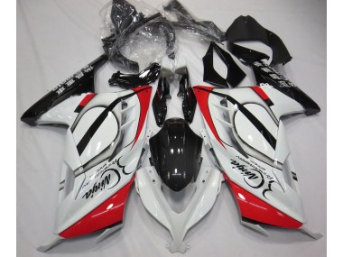 13-18 Rouge & Blanc Ninja 300 Carénage Moto