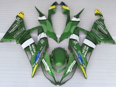 13-18 Style De Logo Vert ZX6R Carénage Moto