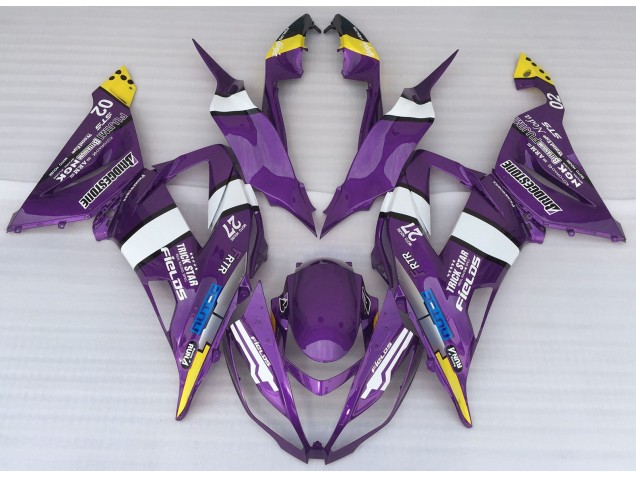 13-18 Style De Logo Violet ZX6R Carénage Moto 13-18 Style De Logo Violet ZX6R Carénage Moto