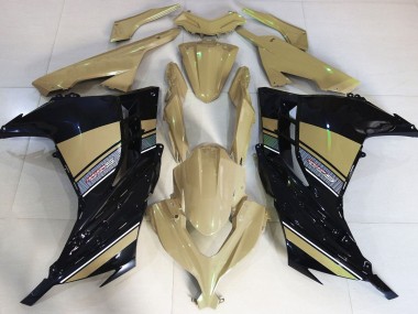 13-18 Tan Du Désert & Noir Ninja 300 Carénage Moto