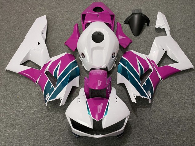 13-23 Brillant Rose & Émeraude CBR600RR Carénage Moto 13-23 Brillant Rose & Émeraude CBR600RR Carénage Moto