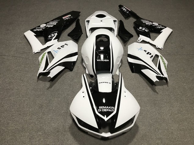 13-23 Conception Noir & Blanc CBR600RR Carénage Moto 13-23 Conception Noir & Blanc CBR600RR Carénage Moto