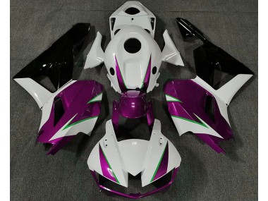 13-23 Rose Brillant Blanc & Vert CBR600RR Carénage Moto