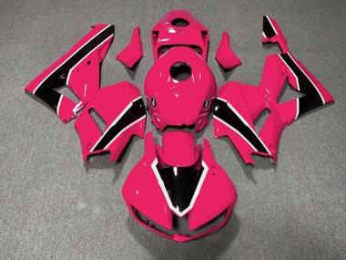 13-23 Rose Vif Brillant & Noir CBR600RR Carénage Moto