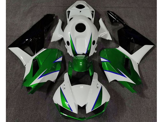 13-23 Vert Brillant Blanc & Bleu CBR600RR Carénage Moto 13-23 Vert Brillant Blanc & Bleu CBR600RR Carénage Moto