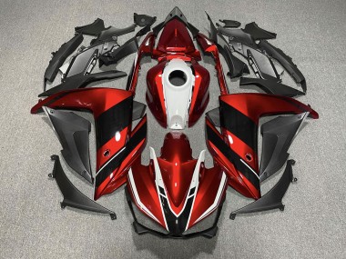 15-18 Rouge Noir & Blanc R3 Carénage Moto