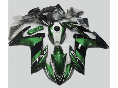 15-18 Vert & Noir Brillant R3 Carénage Moto