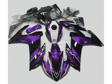 15-18 Violet & Noir Brillant R3 Carénage Moto