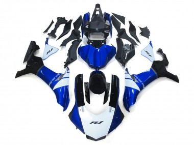 15-19 Blanc & Bleu R1 Carénage Moto