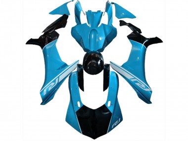 15-19 Bleu Ciel & Noir R1 Carénage Moto