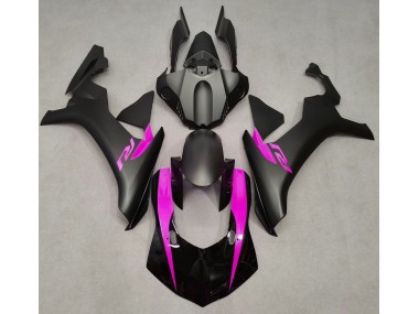15-19 Noir Mat & Rose R1 Carénage Moto