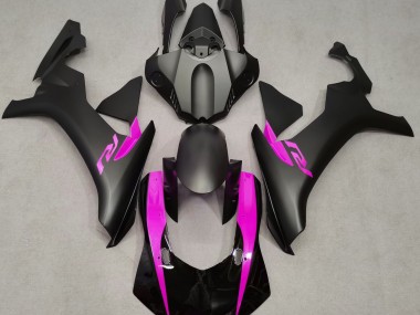 15-19 Noir Mat & Rose R1 Carénage Moto