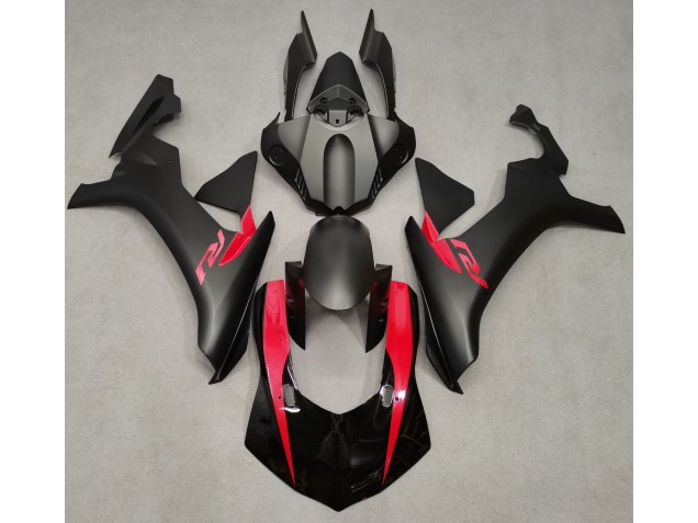 15-19 Noir Mat & Rouge Nacré R1 Carénage Moto 15-19 Noir Mat & Rouge Nacré R1 Carénage Moto