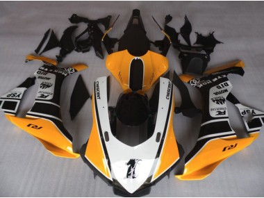 15-19 Orange & Blanc R1 Carénage Moto