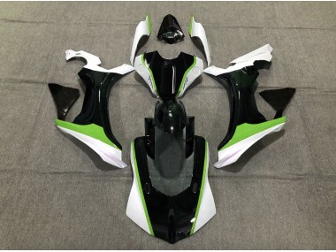15-19 Vert Noir & Blanc R1 Carénage Moto