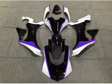 15-19 Violet Noir & Blanc R1 Carénage Moto
