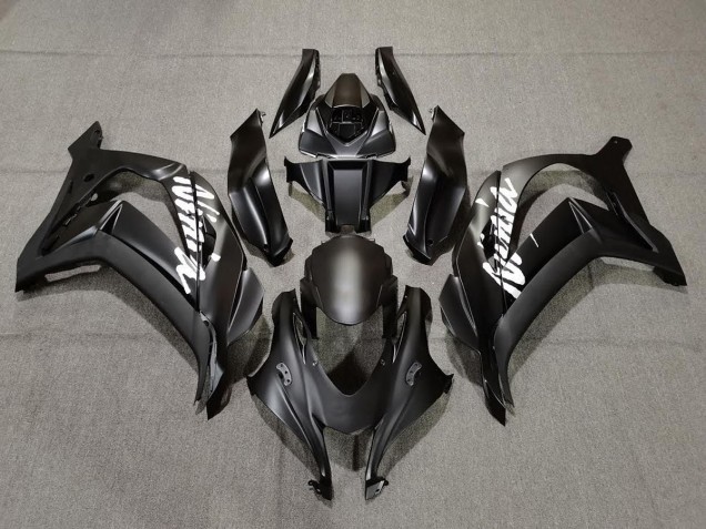 16-19 Noir Mat Avec Blanc ZX10R Carénage Moto 16-19 Noir Mat Avec Blanc ZX10R Carénage Moto