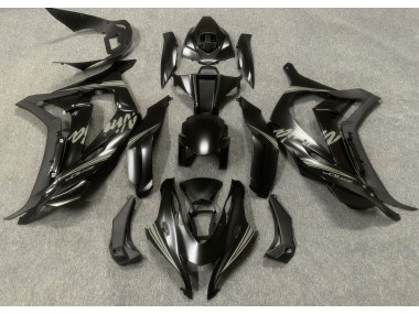 16-19 Noir Satiné & Gris ZX10R Carénage Moto
