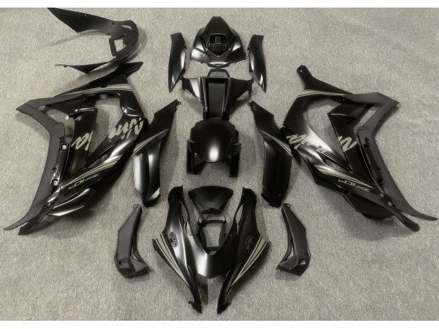 16-19 Noir Satiné & Gris ZX10R Carénage Moto 16-19 Noir Satiné & Gris ZX10R Carénage Moto