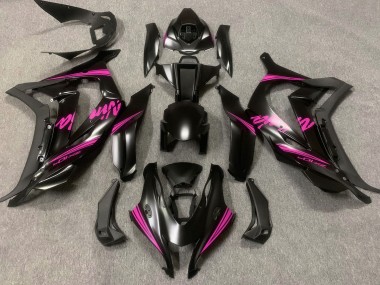 16-19 Noir Satiné & Rose ZX10R Carénage Moto