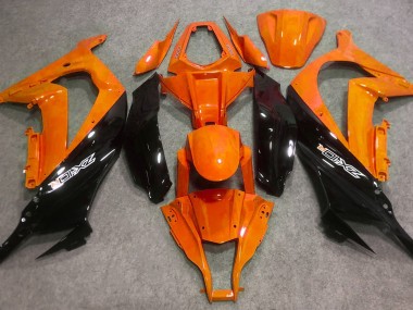 16-19 Orange Brillant & Noir ZX10R Carénage Moto