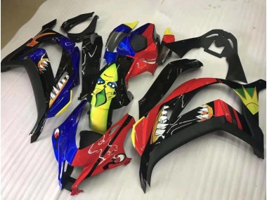 16-19 Partager Rouge & Bleu ZX10R Carénage Moto