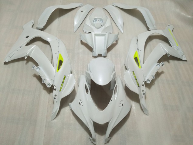16-19 Perle Blanche ZX10R Carénage Moto 16-19 Perle Blanche ZX10R Carénage Moto