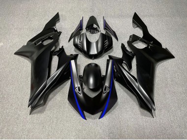17-21 Accents De Noir Mat & De Bleu R6 Carénage Moto