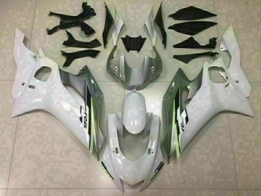 17-21 Blanc Brillant & Argent R6 Carénage Moto